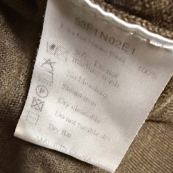 3/$10 Vintage U'db Merino Wool Brown Knit Turtleneck Sweater - Picture 3 of 7